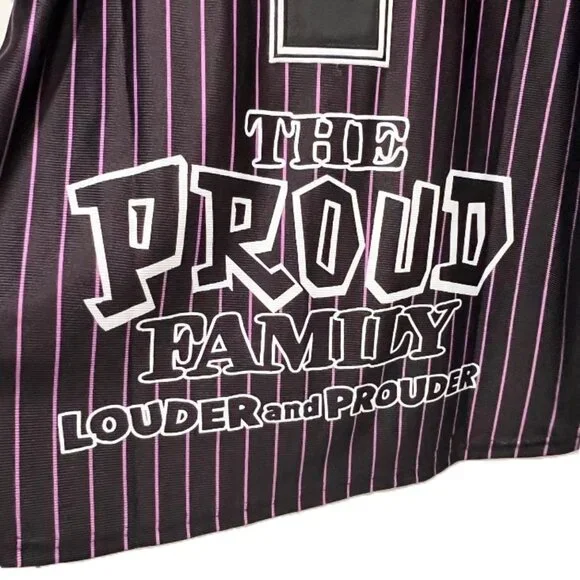 The Proud Family Penny XL Baseball Jersey – Black/Pink        (R) - Picture 6 of 7